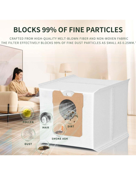 Paquete de 6 bolsas de repuesto HUKWIMO para Eufy Omni C10 C20