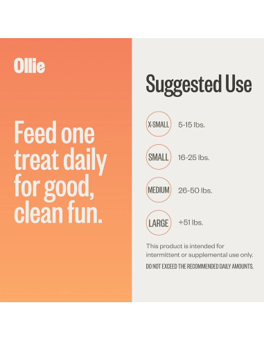 Ollie Dental Chews para Perros Extra Pequeños 340 g - Aliento Fresco