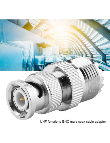 Adaptador Coaxial UHF Hembra a BNC Macho Odorkle 50 Ohm