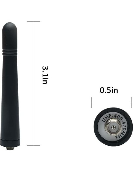 Antena Stubby UHF 400-470MHz KRA-23 para Kenwood 10pcs