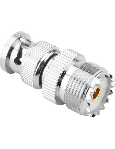 Adaptador Coaxial UHF Hembra a BNC Macho Odorkle 50 Ohm