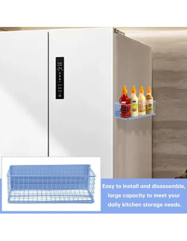 Estante Magnético Kakalote para Especias 25x10x8cm Azul