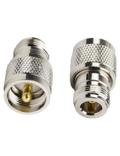 Adaptador RF DHT Electronics Tipo N Hembrado a PL259 Macho - Paquete de 2
