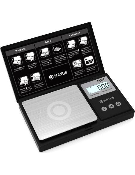 Báscula Digital de Bolsillo MAXUS ELITE 500g x 0.01g LCD