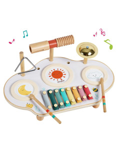 Juego de Batería Musical Montessori Twefex 9 en 1 para Niños