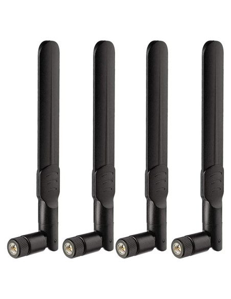 Antena 4G LTE Bingfu SMA Macho 8dBi Paquete de 4 Unidades