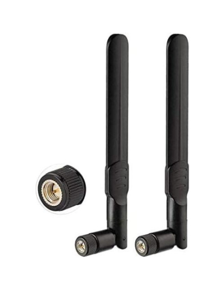 Antena 4G LTE Bingfu SMA Macho 8dBi Paquete de 4 Unidades