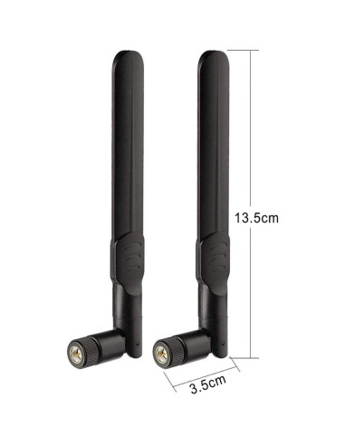 Antena 4G LTE Bingfu SMA Macho 8dBi Paquete de 4 Unidades