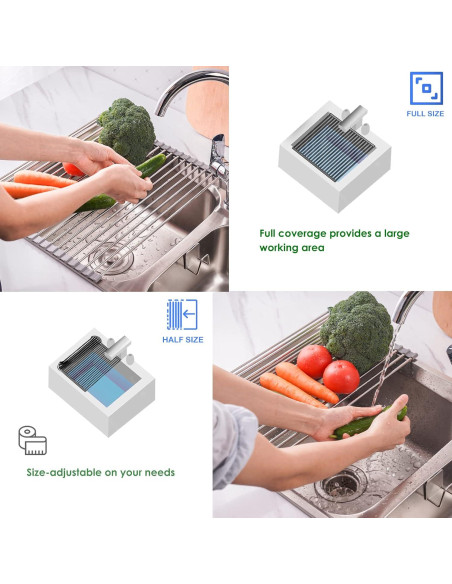 Estante de Secado de Platos Tomorotec Acero Inoxidable 44.9x29.2cm