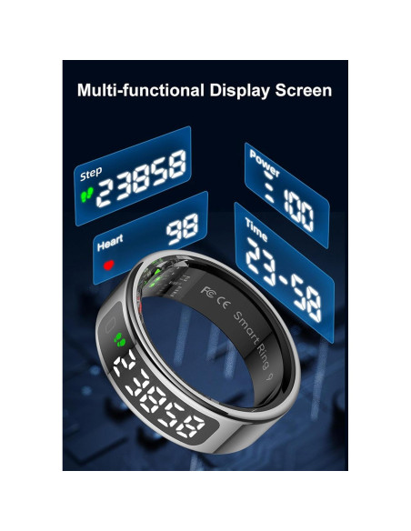 Anillo Inteligente cnBro para Hombres Monitoreo Salud IP68