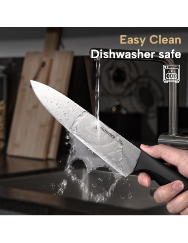 Juego de cuchillos de cocina Astercook 15 piezas acero inoxidable