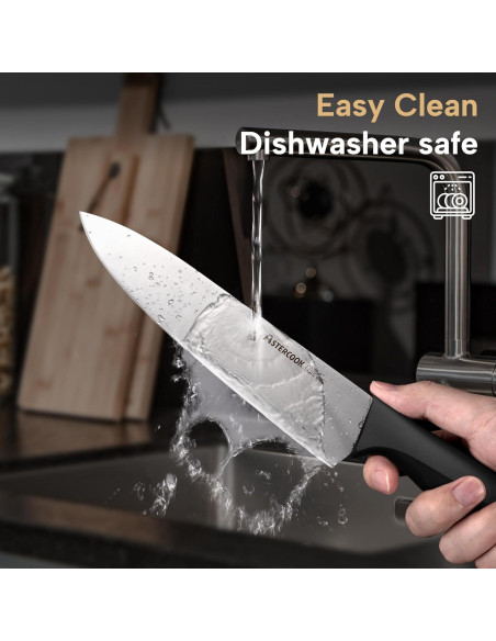 Juego de cuchillos de cocina Astercook 15 piezas acero inoxidable