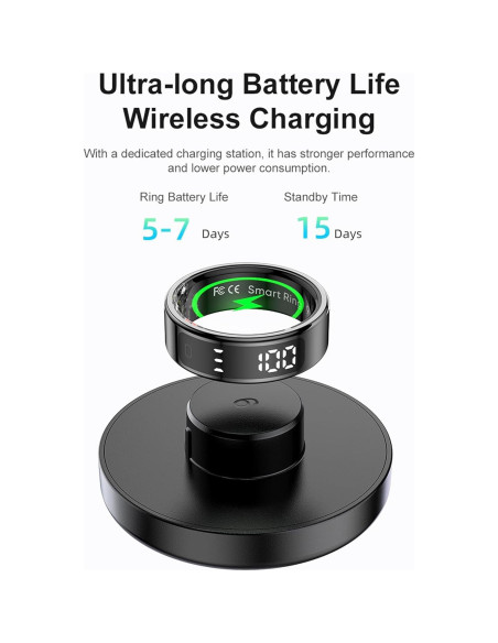 Anillo Inteligente cnBro para Hombres Monitoreo Salud IP68