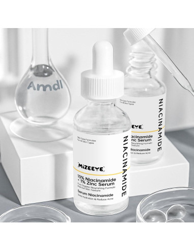 Suero Facial Niacinamida 10% + Zinc 1% MIZEEYE 80g