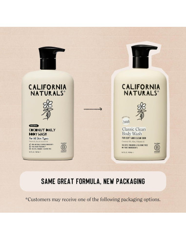 Gel de Ducha California Naturals Coco 489.2 ml Vegano Hidratante