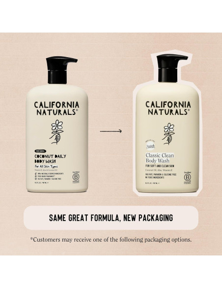 Gel de Ducha California Naturals Coco 489.2 ml Vegano Hidratante