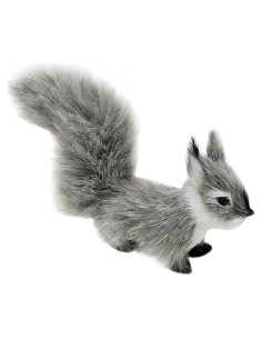 Ardilla Miniatura Gris Peluche BWESOO 10cm Decoración