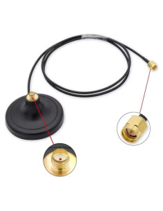 Base Magnética CORONIR para Antena GSM 3G 4G 5G con Cable 3m