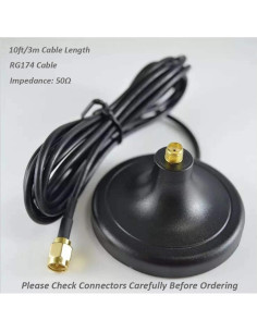 Base Magnética CORONIR para Antena GSM 3G 4G 5G con Cable 3m 2