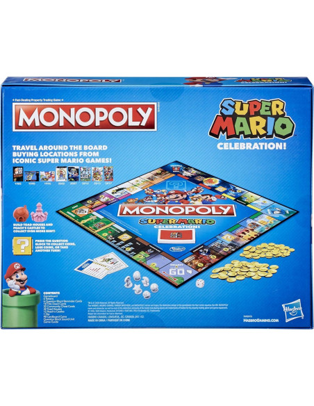 Monopoly Super Mario Edición de Celebración - Juego de Mesa Monopoly Super Mario Edición de Celebración - Juego de Mesa