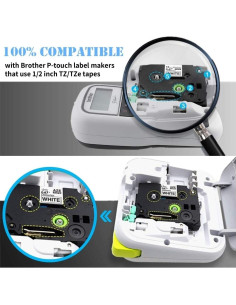 Cinta de Etiqueta Laminada 12mm LabelPros - 8 Colores 2