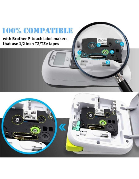 Cinta de Etiqueta Laminada 12mm LabelPros - 8 Colores