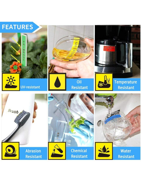 Cinta de Etiqueta Laminada 12mm LabelPros - 8 Colores