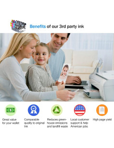 Cartlee Cartuchos de Tinta Compatibles Brother LC3013 (5 Pzs) 2