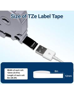 Cinta de Etiquetadora Laminada 12mm Lonitul 5 Colores 2