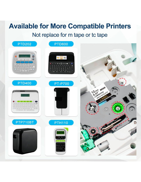 Cinta de Etiquetadora Laminada 12mm Lonitul 5 Colores