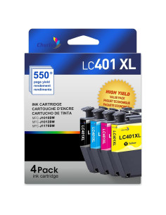 Cartuchos de Tinta Brother LC401XL 4 Pack - Negro, Cian, Magenta, Amarillo