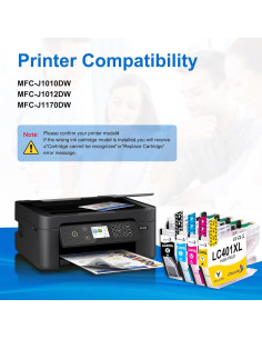 Cartuchos de Tinta Brother LC401XL 4 Pack - Negro, Cian, Magenta, Amarillo 2