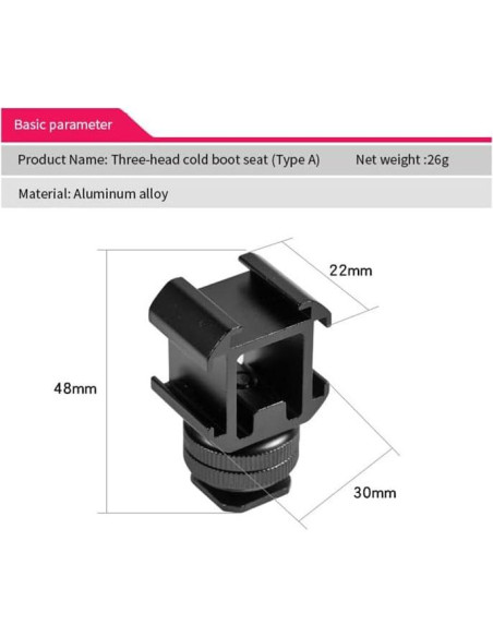 Adaptador Montaje Zapata Fría Aluminio TONHOKJ ST-001