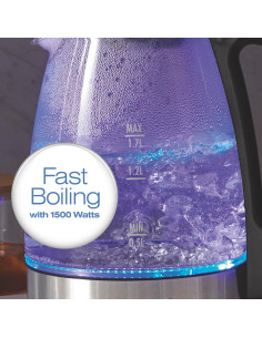 Hervidor Eléctrico Hamilton Beach 1.7L Vidrio Transparente 2