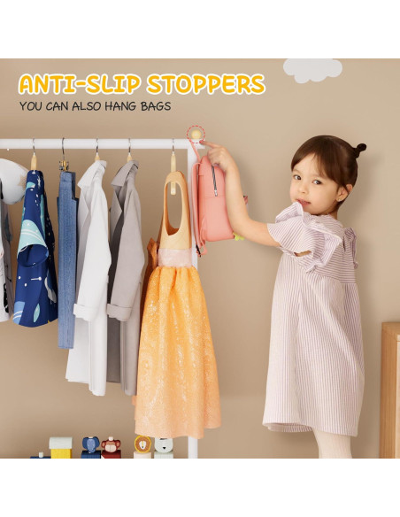 Ropero para Niños MISSLO Blanco con Canasta Almacenamiento