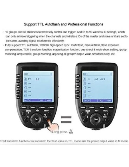 Disparador Inalámbrico Godox XPro-F para Cámaras Fuji