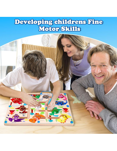 Rompecabezas Magnético Montessori BYNLEAU Dinosaurio 30x22cm