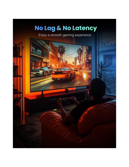 Cable Ethernet Cat 8 BUSOHE 0.3 M Alta Velocidad 40Gbps