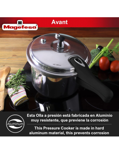 Olla a Presión Magefesa Avant 4.1L Aluminio Resistente