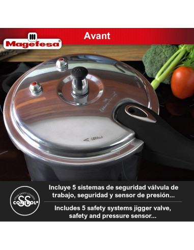 Olla a Presión Magefesa Avant 4.1L Aluminio Resistente