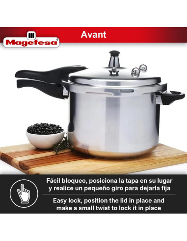 Olla a Presión Magefesa Avant 4.1L Aluminio Resistente
