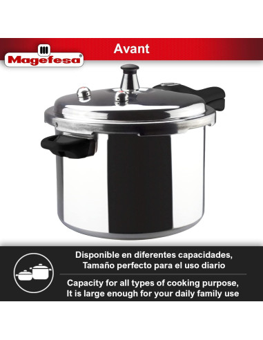 Olla a Presión Magefesa Avant 4.1L Aluminio Resistente