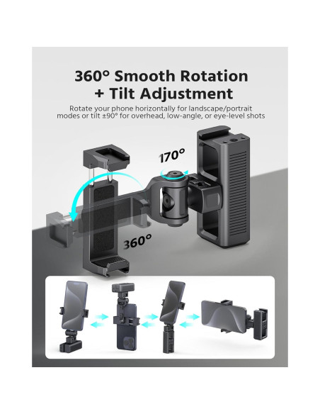Soporte para Teléfono 360 ROZOER R0201A con 3 Zapatos Fríos