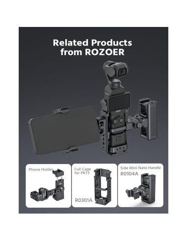 Soporte para Teléfono 360 ROZOER R0201A con 3 Zapatos Fríos