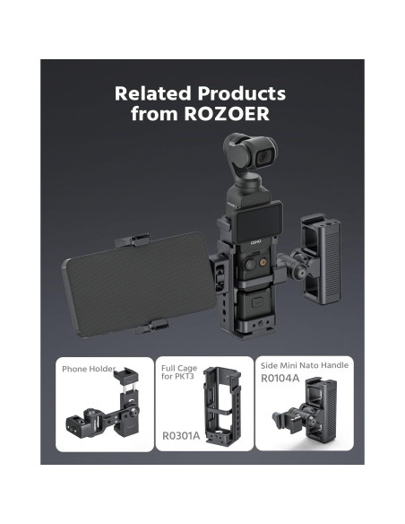 Soporte para Teléfono 360 ROZOER R0201A con 3 Zapatos Fríos