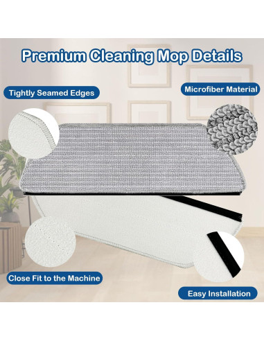 Paquete de 10 Almohadillas de Microfibra para Aspiradora Shark