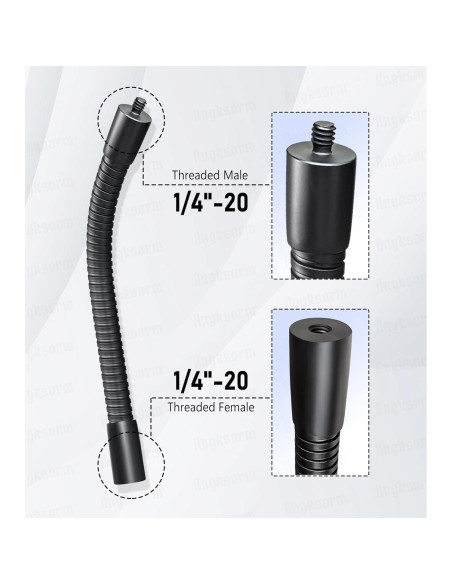 Brazo de extensión flexible 48 cm Angksorm BW3015 para micrófono Brazo de extensión flexible 48 cm Angksorm BW3015 para micrófono