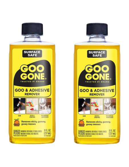 Goo Gone Original 236.6 ml - Removedor de Adhesivos Seguro - Paquete de 2