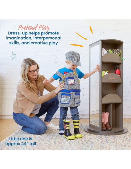 Carrusel Rotatorio para Disfraces ECR4Kids 60cm Lavado Gris