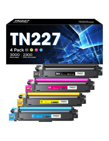 Cartucho de Tóner TN227 Belietop Alto Rendimiento 4 Piezas